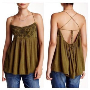 Free People Crocheted Halter Tank
